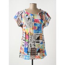 S.QUISE - Blouse bleu en coton - Femme - Taille 42 - Modz