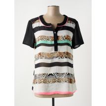 S.QUISE - T-shirt noir en polyester - Femme - Taille 42 - Modz
