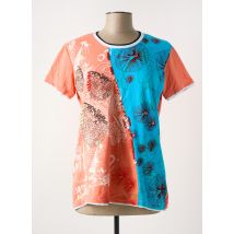 S.QUISE - T-shirt orange en coton - Femme - Taille 44 - Modz