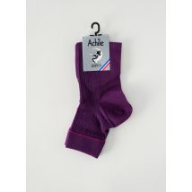ACHILE - Chaussettes violet en coton - Femme - Taille 36-40 - Modz