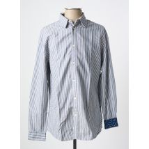 SELECTED - Chemise manches longues bleu en coton - Homme - Taille M - Modz