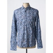 IZAC - Chemise manches longues bleu en coton - Homme - Taille S - Modz