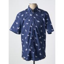 IZAC - Chemise manches courtes bleu en coton - Homme - Taille M - Modz