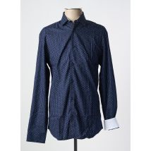 SELECTED - Chemise manches longues bleu en coton - Homme - Taille M - Modz