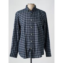 SELECTED - Chemise manches longues bleu en coton - Homme - Taille XL - Modz