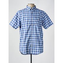 FANTA ZIA - Chemise manches courtes bleu en coton - Homme - Taille XL - Modz