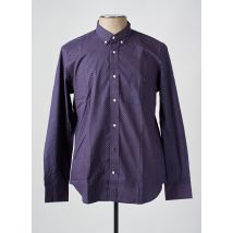 EDEN PARK - Chemise manches longues bleu en coton - Homme - Taille XXL - Modz