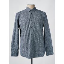 SELECTED - Chemise manches longues bleu en coton - Homme - Taille XXL - Modz