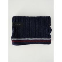 SELECTED - Echarpe bleu en coton - Homme - Taille TU - Modz