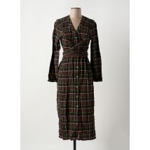 NICE THINGS - Robe mi-longue marron en coton - Femme - Taille 38 - Modz