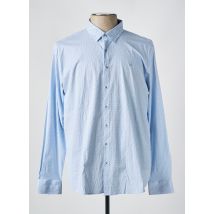 BENSON & CHERRY - Chemise manches longues bleu en coton - Homme - Taille 3XL - Modz