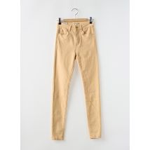 ESTEE BROWN - Pantalon slim beige en coton - Femme - Taille 34 - Modz