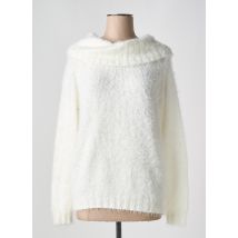 MARBLE - Pull col roulé blanc en acrylique - Femme - Taille 42 - Modz