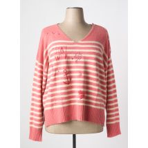 ANANKE - Pull rose en autre matiere - Femme - Taille 50 - Modz