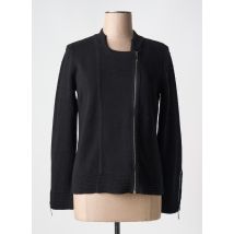 MARBLE - Gilet manches longues noir en coton - Femme - Taille 38 - Modz