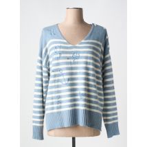 ANANKE - Pull bleu en autre matiere - Femme - Taille 40 - Modz