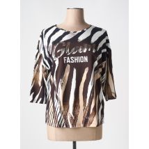 TUZZI - T-shirt marron en coton - Femme - Taille 40 - Modz