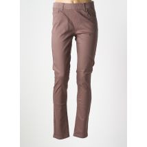 GRIFFON - Jegging marron en coton - Femme - Taille 40 - Modz