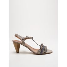 HISPANITAS - Sandales/Nu pieds gris en cuir - Femme - Taille 40 - Modz