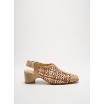 OMBELLE - Sandales/Nu pieds beige en cuir - Femme - Taille 36 - Modz