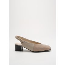 OMBELLE - Escarpins beige en cuir - Femme - Taille 36 - Modz