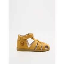 BOPY - Sandales/Nu pieds jaune en cuir - Garçon - Taille 21 - Modz