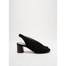 PERLATO - Sandales/Nu pieds noir en cuir - Femme - Taille 41 - Modz