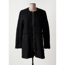 J & W - Manteau long noir en polyester - Femme - Taille 38 - Modz