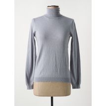 COMPAGNIA DEL CACHEMIRE - Pull col roulé gris en laine - Femme - Taille 38 - Modz