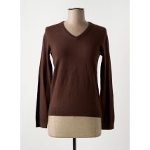 COMPAGNIA DEL CACHEMIRE - Pull marron en laine - Femme - Taille 40 - Modz