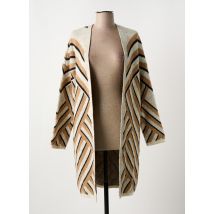 PAZ TORRAS - Gilet manches longues beige en acrylique - Femme - Taille 42 - Modz