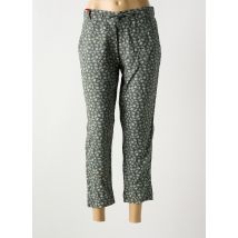 LA CIBLE ROUGE - Pantalon chino vert en lin - Femme - Taille 40 - Modz