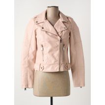 VERO MODA - Veste simili cuir rose en polyester - Femme - Taille 34 - Modz
