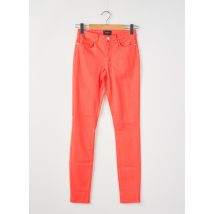 VERO MODA - Pantalon slim rouge en coton - Femme - Taille 34 - Modz