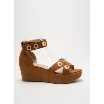 PINTO DI BLU - Sandales/Nu pieds marron en cuir - Femme - Taille 40 - Modz