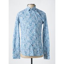 LA CIBLE ROUGE - Chemise manches longues bleu en coton - Homme - Taille S - Modz