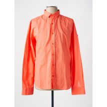 LA CIBLE ROUGE - Chemise manches longues orange en coton - Homme - Taille M - Modz