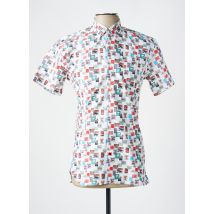 LA CIBLE ROUGE - Chemise manches courtes blanc en coton - Homme - Taille S - Modz