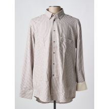 BANDE ORIGINALE - Chemise manches longues beige en coton - Homme - Taille XXL - Modz