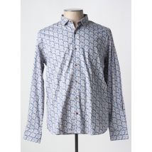 LA CIBLE ROUGE - Chemise manches longues bleu en coton - Homme - Taille XXL - Modz