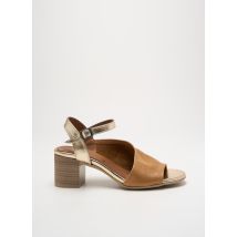 LUNE & L'AUTRE - Sandales/Nu pieds or en cuir - Femme - Taille 37 - Modz