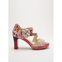 LAURA VITA - Sandales/Nu pieds rouge en cuir - Femme - Taille 39 - Modz