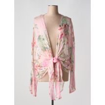 RACHEL PAPPO - Gilet manches longues rose en soie - Femme - Taille 36 - Modz