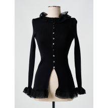 LISANZA - Gilet manches longues noir en laine - Femme - Taille 38 - Modz