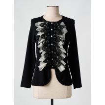 LISANZA - Gilet manches longues noir en laine - Femme - Taille 44 - Modz