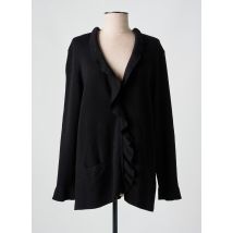 CARINE - Gilet manches longues noir en laine - Femme - Taille 44 - Modz