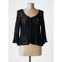 LISANZA - Gilet manches longues noir en angora - Femme - Taille 42 - Modz