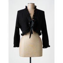 EDITH LAAGAB - Boléro noir en laine - Femme - Taille 42 - Modz