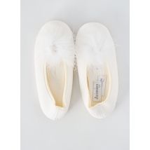 JAIMIES - Chaussons/Pantoufles blanc en textile - Femme - Taille 37 - Modz