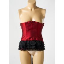 REVANCHE DE LA FEMME - Corset rouge en soie - Femme - Taille 38 - Modz